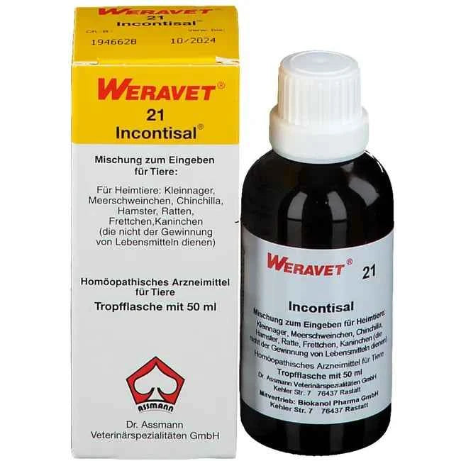 INCONTISAL 21 drops for pets 50 ml
