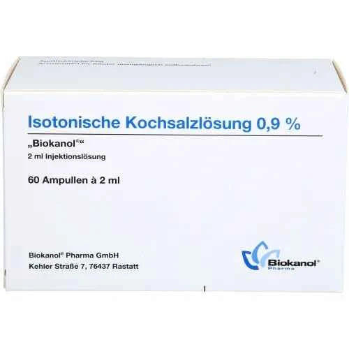 ISOTonic saline solution 0.9% Biokanol ampoules