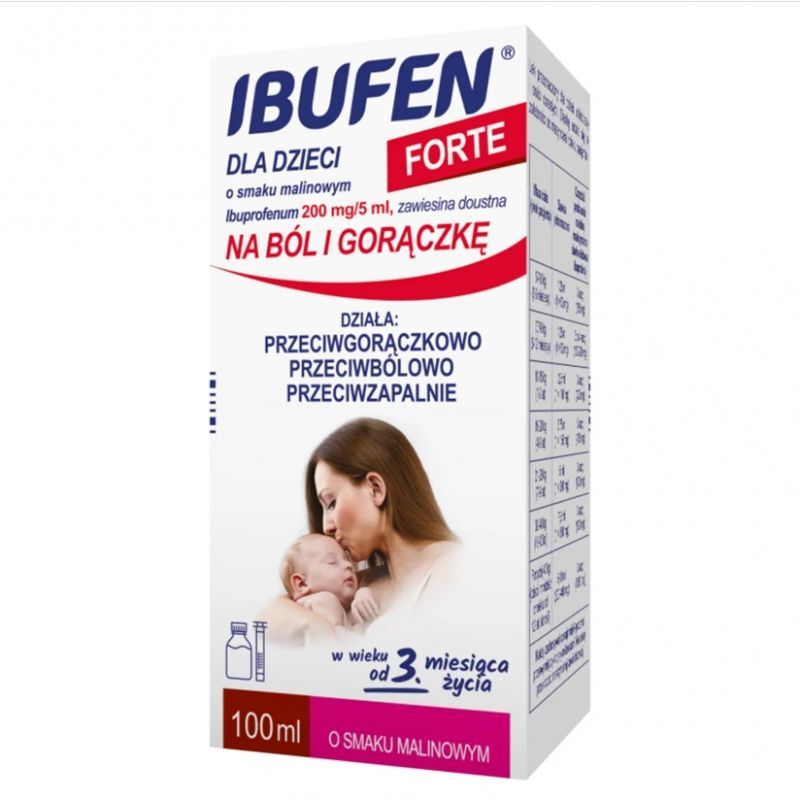 Ibufen Forte suspension for children raspberry flavor 100ml