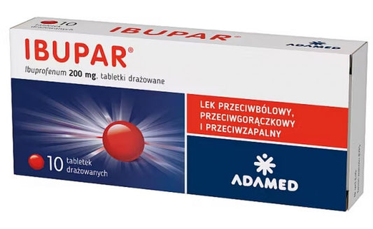Ibuprofen- Ibupar 0.2g x 10 tablets