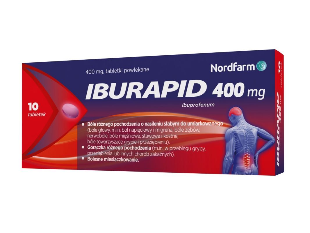 Iburapid 400mg x 10, ibuprofen