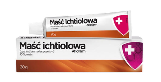 Ichthyol ointment (ichtamol) 10% 20g, acne, eczema or furunculosis