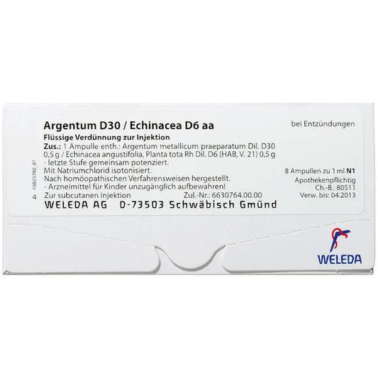 Inflammation, ARGENTUM D 30/ECHINACEA D 6 aa ampoules - UKDorf 