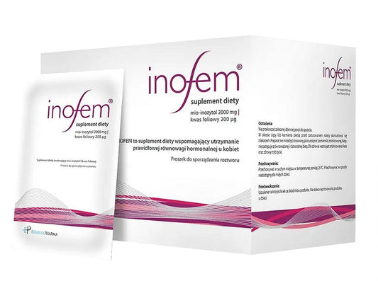 Inofem, 60 hormone imbalance in women, myo-inositol, folic acid (folate)