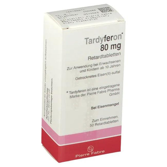 Iron deficiency, TARDYFERON Depot iron (II) sulfate 80 mg prolonged-release Reimport - UKDorf 