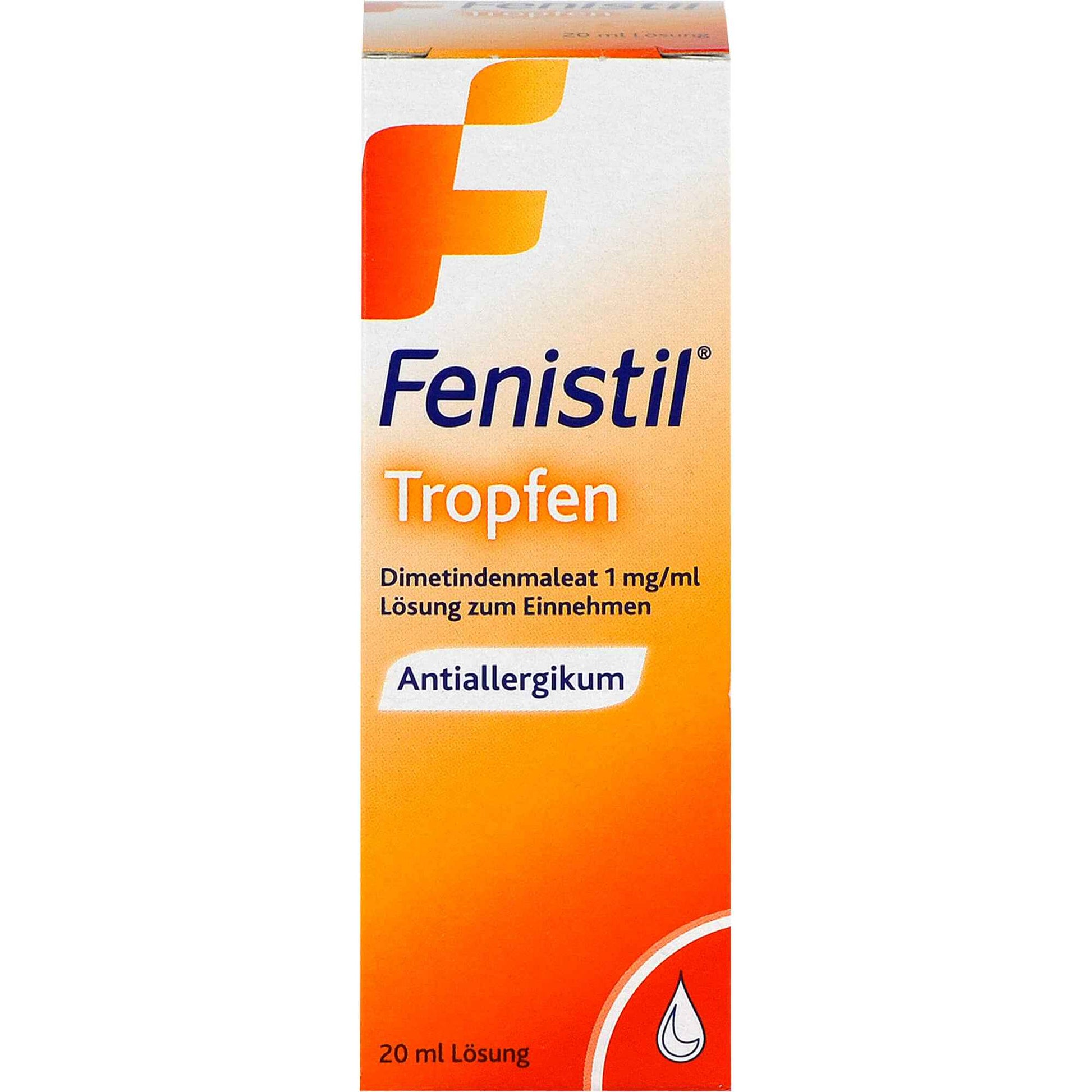 Itching, chickenpox, allergic rhinitis, insect bites, FENISTIL drops
