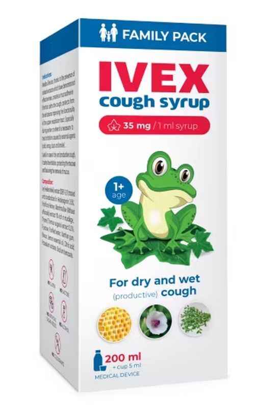 Ivex Dry and Wet Cough Syrup 200 ml