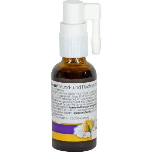 KAMILLOSAN mouth and throat spray 30 ml, Pharyngitis (tonsillopharyngitis)