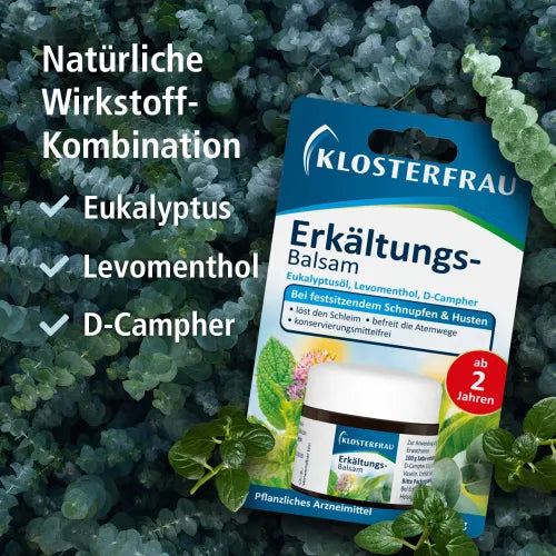 KLOSTERFRAU Cold Balm, eucalyptus, camphor, menthol