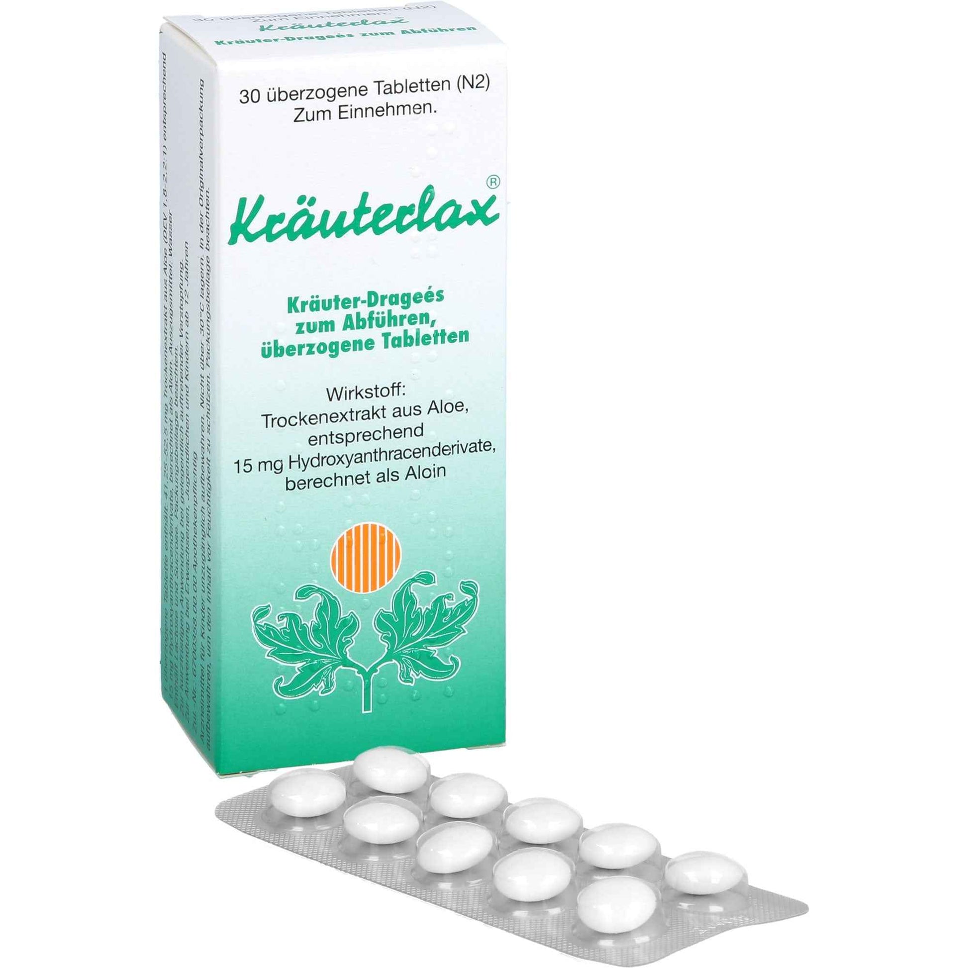 KRÄUTERLAX Dr.Henk 15 mg herbal tablets for laxatives