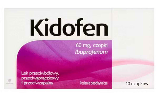 Kidofen 60 mg 10 suppositories