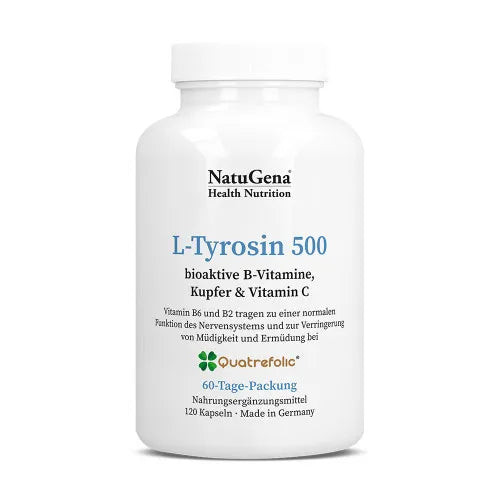 L-TYROSINE 500 B-Complex+Copper+Vitamin C - UKDorf 
