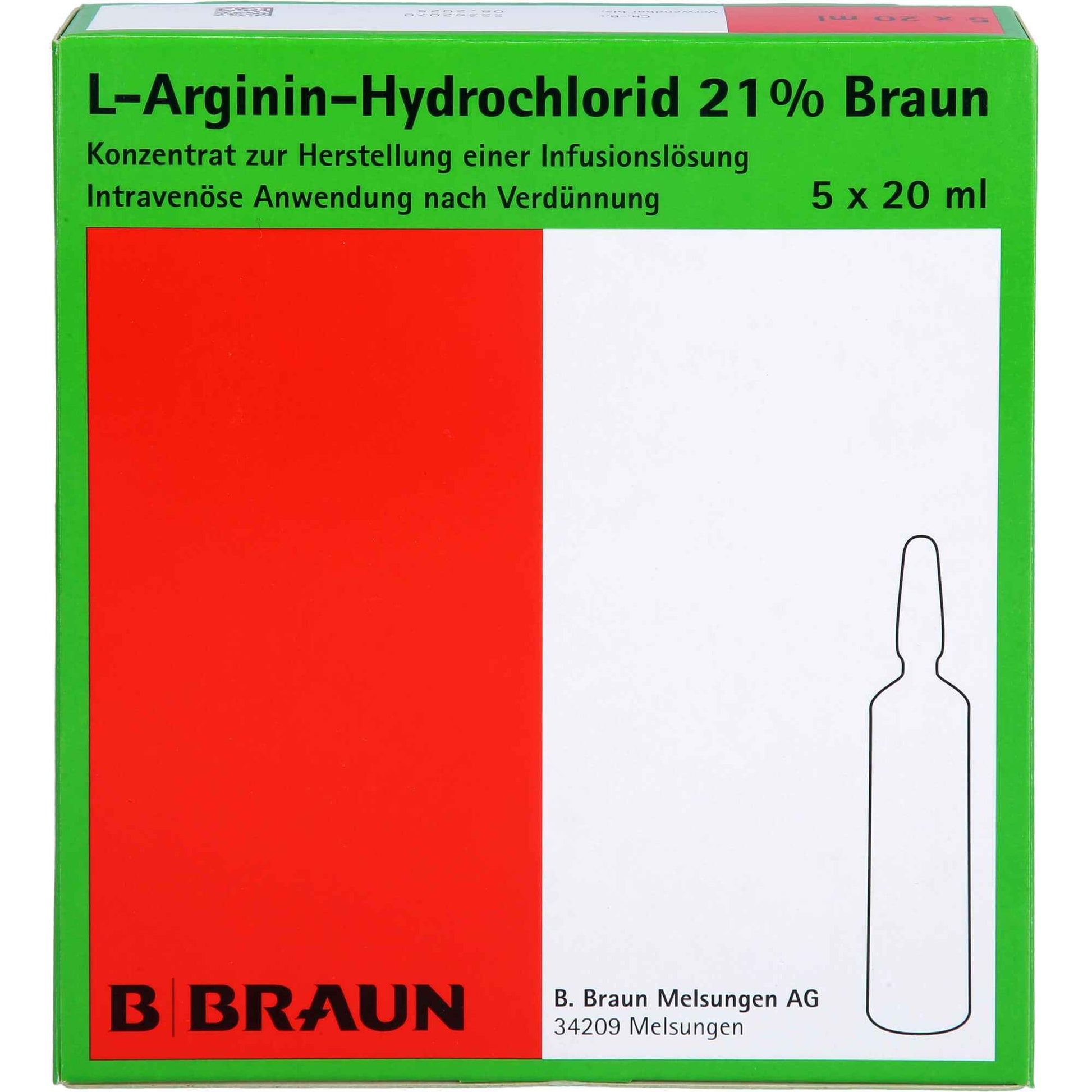 L-arginine hydrochloride 21% brown, concentrate
