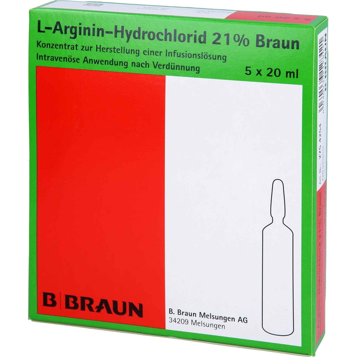 L-arginine hydrochloride 21% brown, concentrate