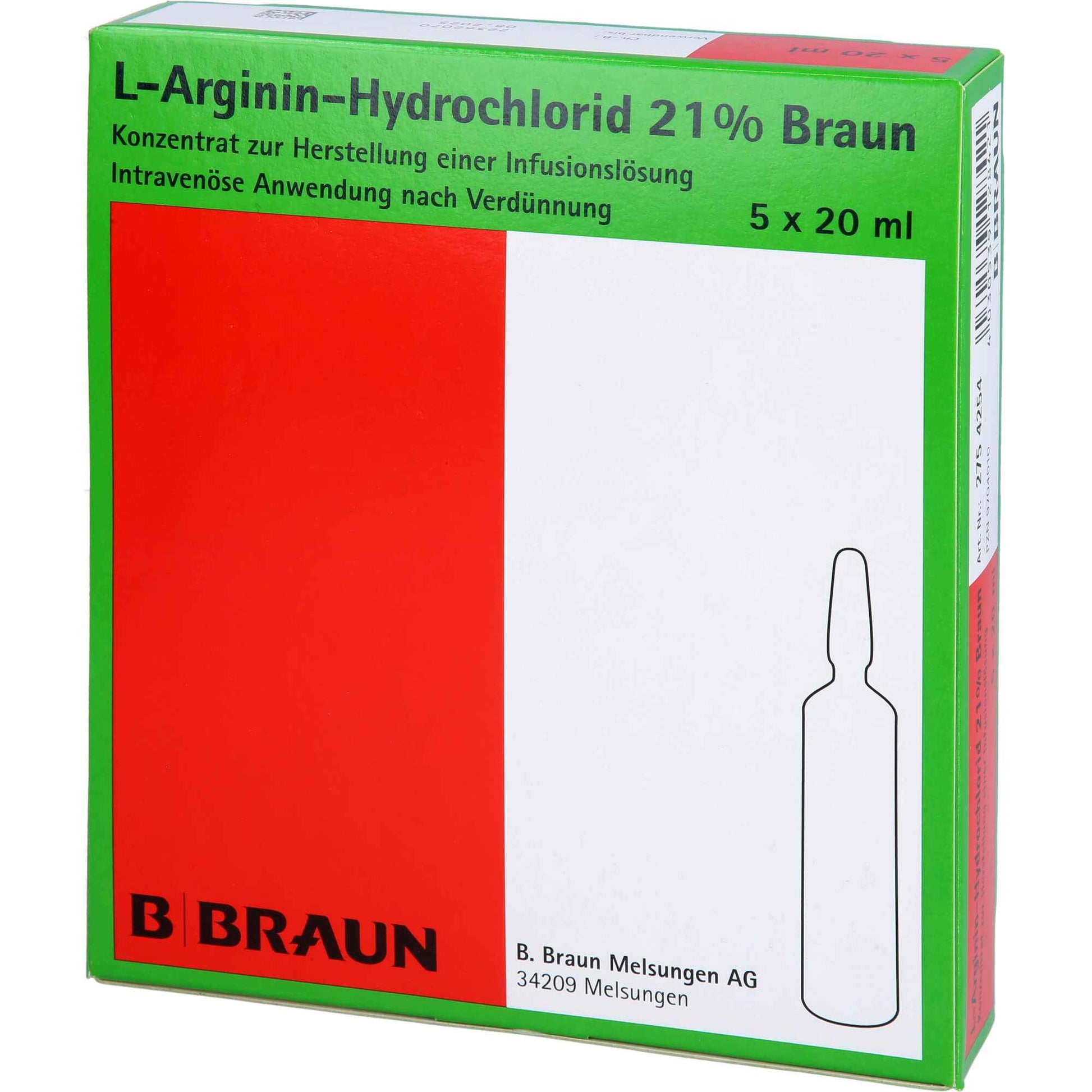 L-arginine hydrochloride 21% brown, concentrate