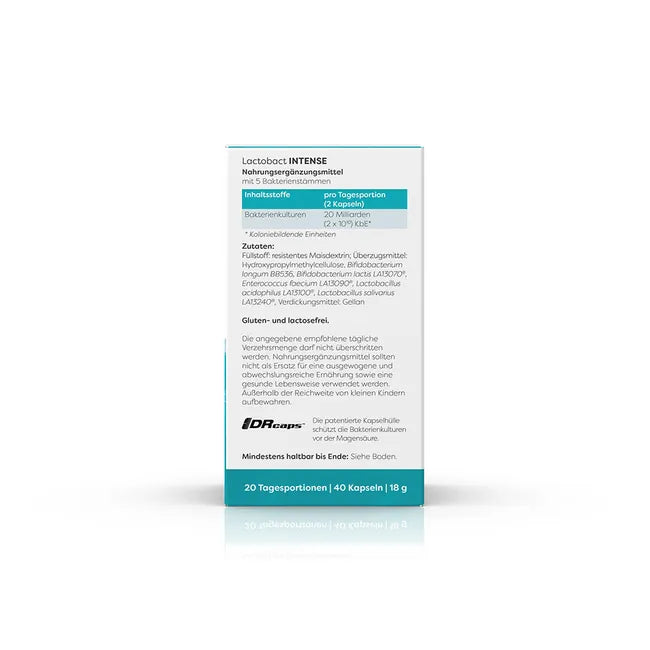 LACTOBACT INTENSE gastro-resistant capsules 40 count