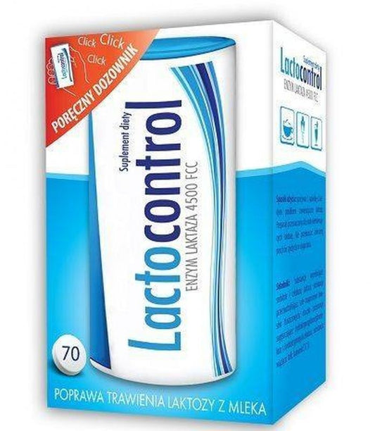 LACTOCONTROL x 70, source of lactase, enzyme