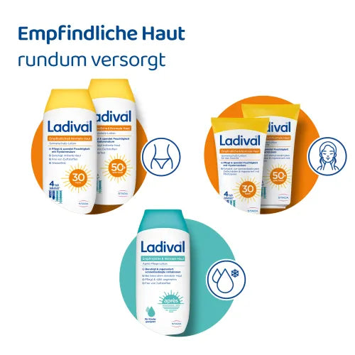 LADIVAL Sensitive & Normal Skin Lotion SPF 50+ 200 ml