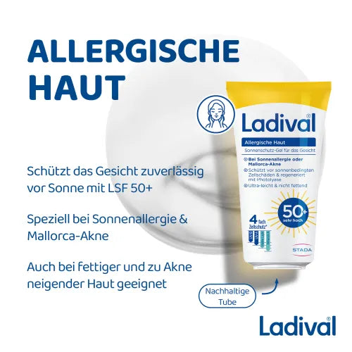 LADIVAL allergic skin face gel SPF 50+ 50 ml
