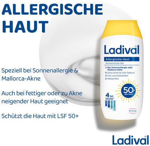 LADIVAL allergic skin sunscreen gel SPF 50+ 200 ml