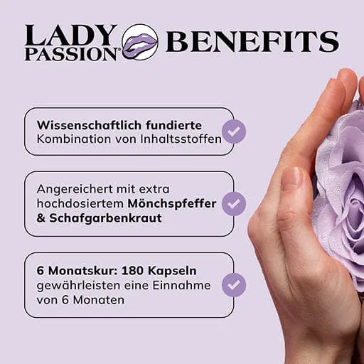 LADY PASSION Balance with chasteberry + iron capsules - UKDorf 