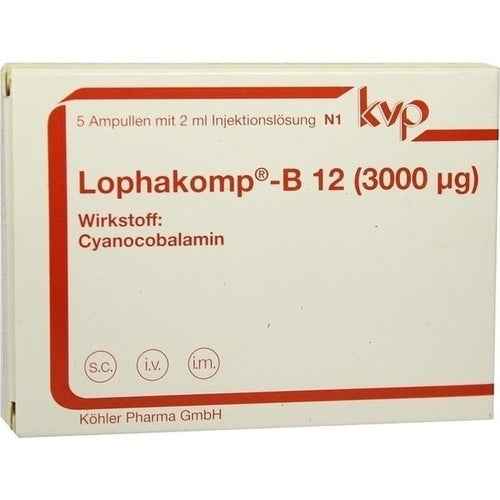 LOPHAKOMP vitamin B12 3,000 µg solution for injection