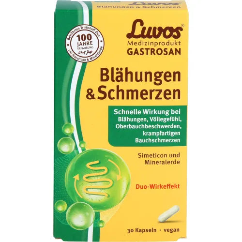 LUVOS Gastrosan Bloating & Pain Capsules 30 count
