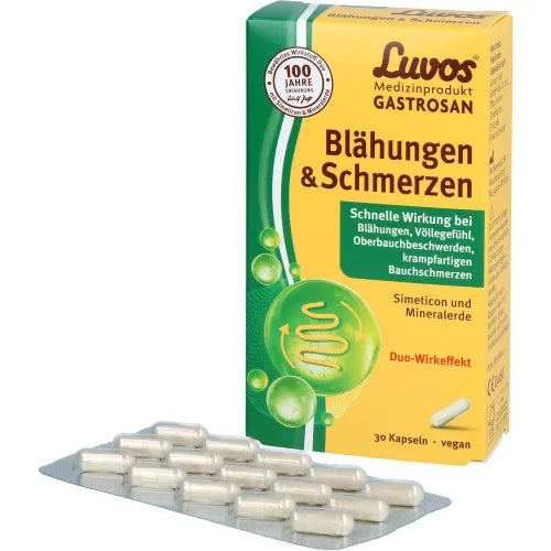 LUVOS Gastrosan Bloating & Pain Capsules 30 count