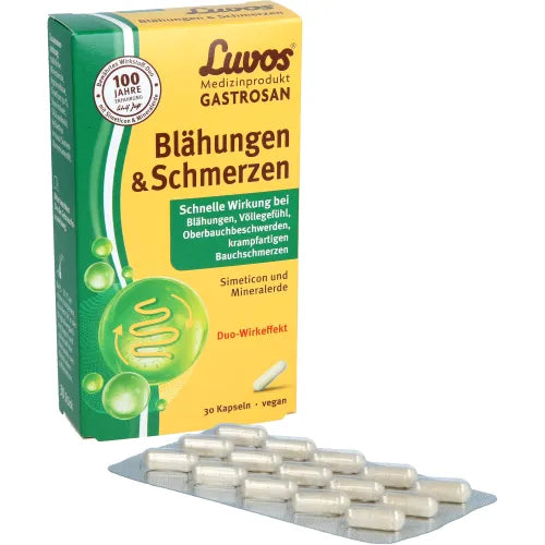 LUVOS Gastrosan Bloating & Pain Capsules 30 count