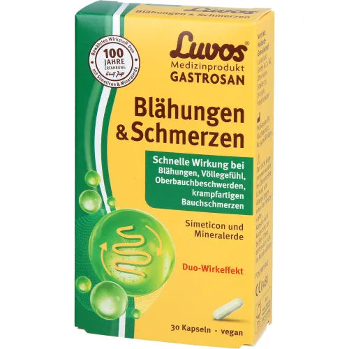 LUVOS Gastrosan Bloating & Pain Capsules 30 count