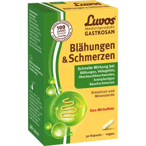 LUVOS Gastrosan Bloating & Pain Capsules 30 count
