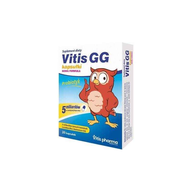 Lactobacillus rhamnosus GG 10x109CFU Vitis GG New Formula 20 Capsules