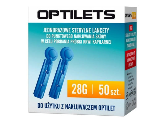Lancet Optilets x 50, taking blood samples, blood test