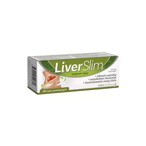 LiverSlim, L-ornithine L-aspartate, choline (choline bitartrate), artichoke, Yerba Mate - UKDorf 