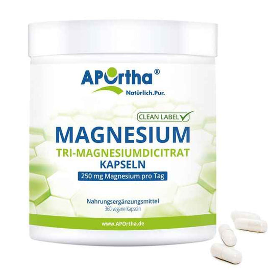 MAGNESIUM CITRATE Tri-magnesium dicitrate vegan caps. 360 pcs