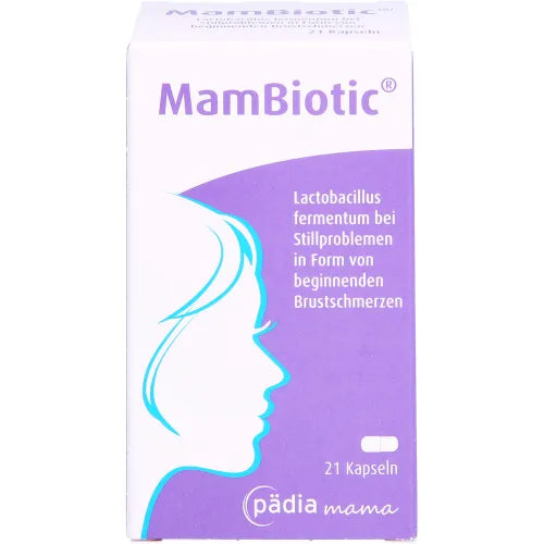 MAMBIOTIC capsules, Lactobacillus fermentum for nursing mothers with breast pain