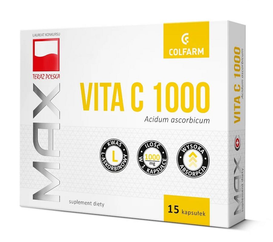 MAX Vita C 1000 x 15 capsules, vitamin c benefits