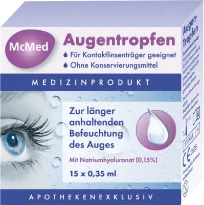 MCMED eye drops single dose pipettes UK