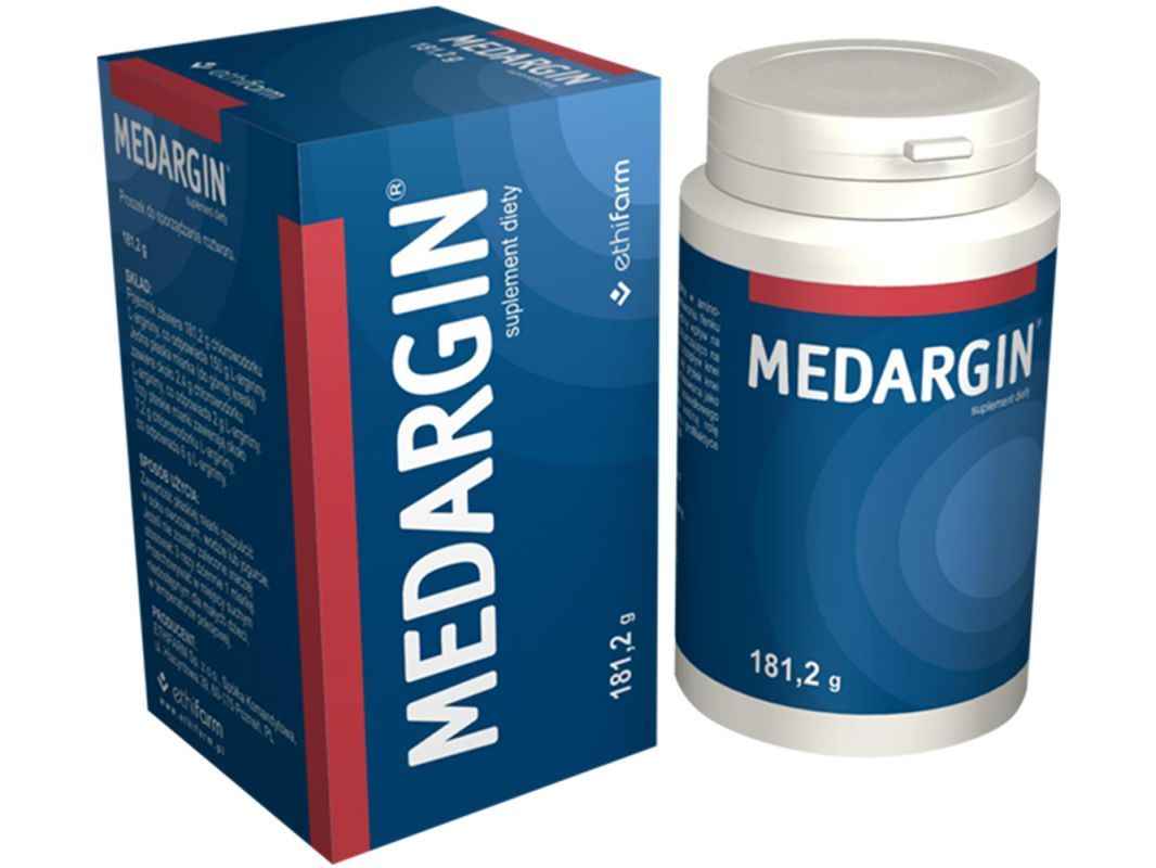 MEDARGIN 181,2g container, l arginine supplement, nitric oxide supplements