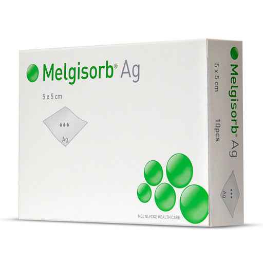 MELGISORB Ag dressing 5x5 cm