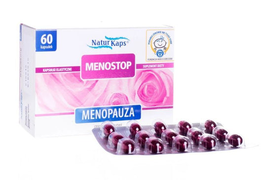 MENOSTOP capsules NaturKaps perimenopause symptoms, meno stop