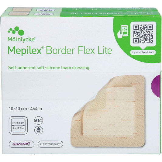 MEPILEX Border Flex Lite foam dressing 10x10 cm