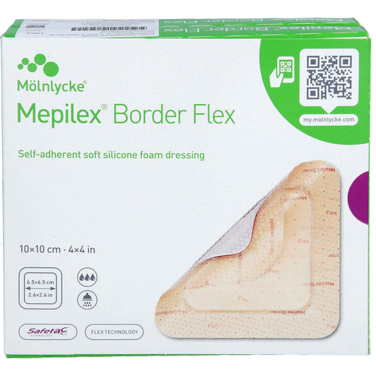 MEPILEX Border Flex Schaumverb.haft.10x10 cm