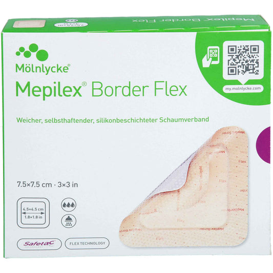 MEPILEX Border Flex foam adhesive 7.5 x 7.5 cm