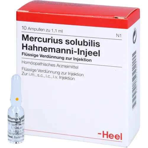 MERCURIUS SOLUBILIS INJEEL Hahnemanni Ampoules 10 pcs
