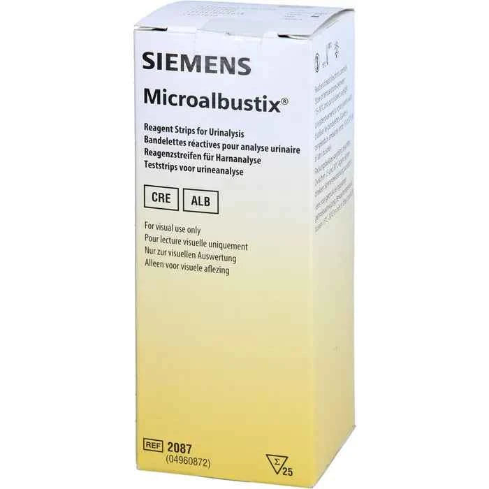 MICROALBUSTIX urine test strips, visually evaluable