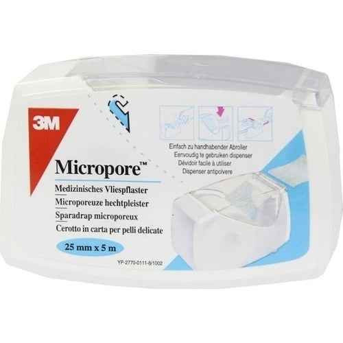 Fleece plaster joint tape, MICROPORE fleece plaster 5 m x 2.5 cm with Abr.