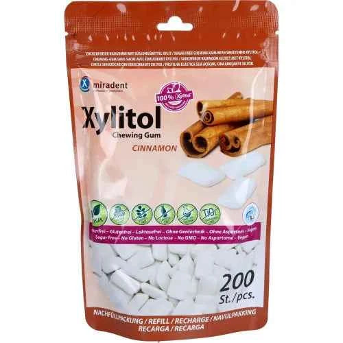 MIRADENT Xylitol Chewing Gum Cinnamon Refill