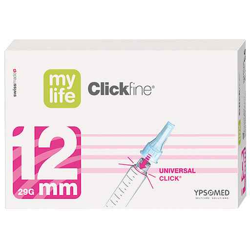 MYLIFE Clickfine Pen Needles 12 mm 29 G