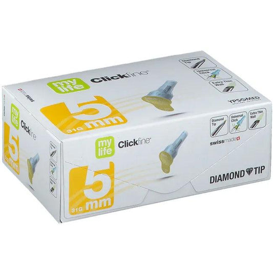 MYLIFE Clickfine Pen Needles 5mm 31G - UKDorf 